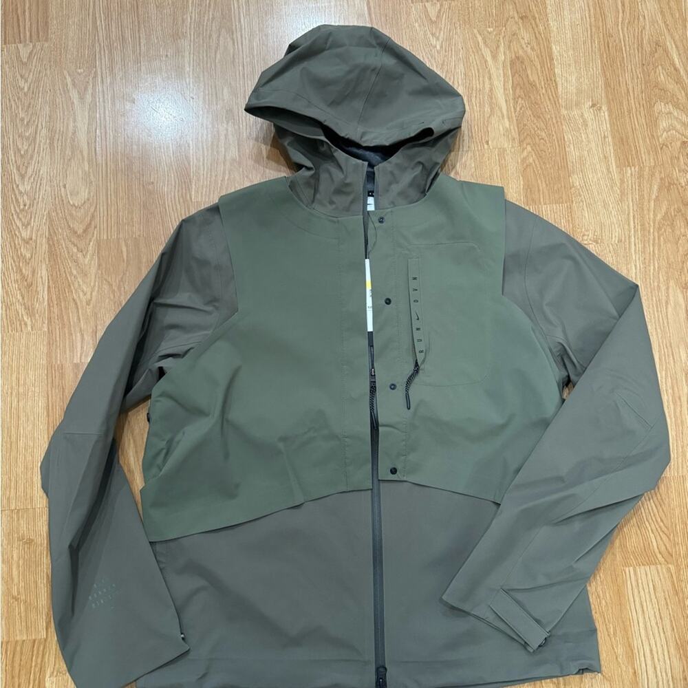 Nike Storm Fit Run Division Hooded Jacket Women Small Olive